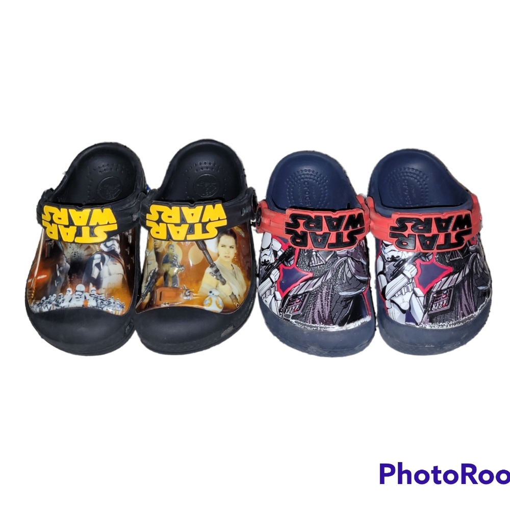 2 pairs of Kids Star Wars Crocs
